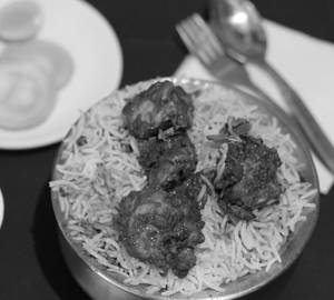 Chicken fried piece biryani