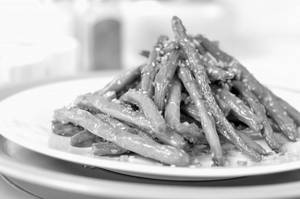 French Beans Burnt Garlic