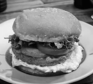 Fry burger