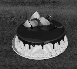 Cream mix chocolate cake eggless.