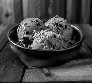 Chocolate scoops icecream