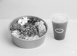 Protein Salad + Cucumber Spinach Mint Cooler