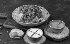Prawns Vepudu Biryani (prawns)