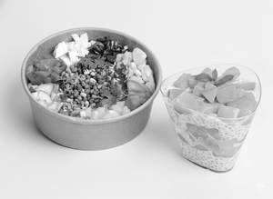 Protein Salad+ Mango Coconut Chia Pudding