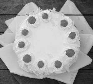White forest cake