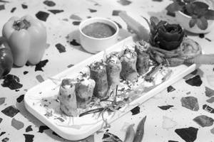 Cheese Chilly Onion Seekh Kabab