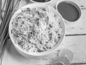 Double egg rice white    [restaurant style]