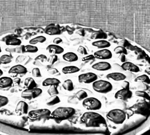 Baby Corn Mushroom Piza