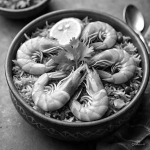 Prawns biryani