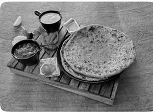 2 Aloo Parotta With Curd