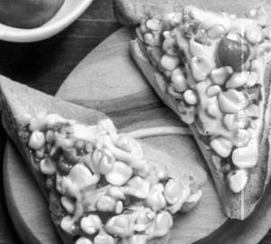 Chilli cheese corn toast