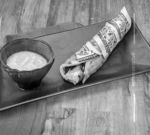 Double Paneer Double Egg Cheese Roll
