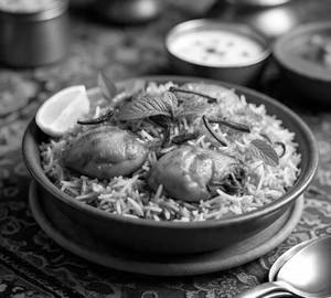 Chicken bones biryani