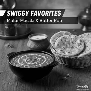 Mattar Masala + 2 Tandoori Butter Roti + Salad