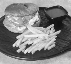 Burger aloo Patty with French Fries