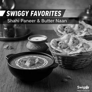 Shahi Paneer (150 ml) + Butter Naan + Salad
