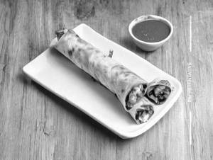 Double Egg Paneer Chilli Roll