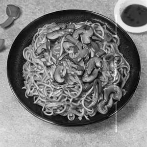 Mushroom noodles