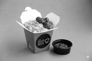 Egg Schezwan Fried Rice & Cauliflower Pepper Sauce