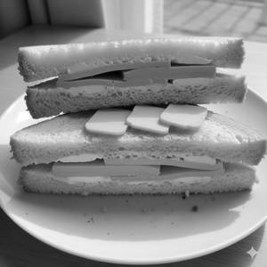 Cheese bread butter sandwich