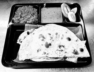 Roti (2 Nos) + Curry + Dal (with Salad)