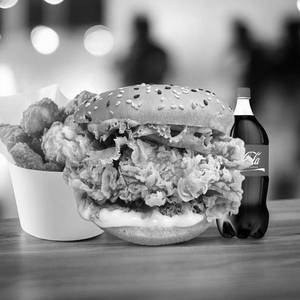 Chicken Zinger Burger+chicken Popcorn(small)+coke(250ml)