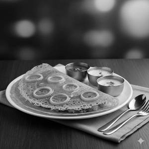 Ghee Onion Rava Masala Dosa