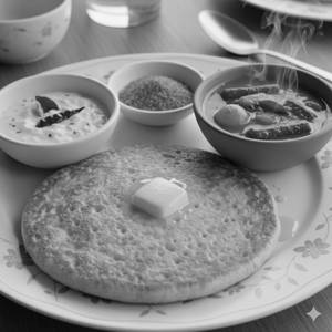 Plain Uttappa With Butter