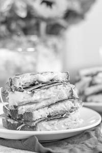 Cheese Scrambled Egg Grilled Sandwich