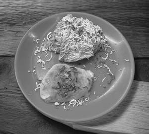 Cheese omelette (oil)
