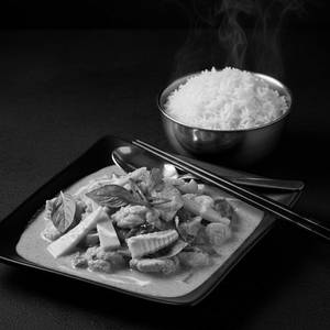Green Thai Curry With Rice