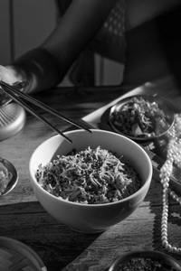 Wok Tossed So-myeon Noodles Chicken