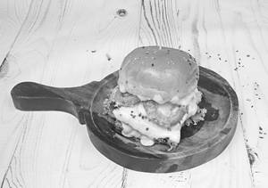 Melted Mozzarella Chicken Burger
