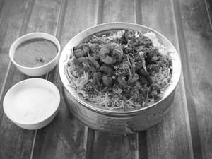 Prawns biryani