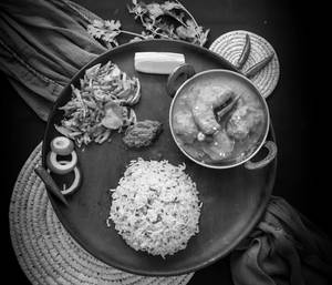 Jeera Rice with Chicken Chaap