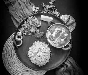 Jeera Rice with Paneer Butter Masala