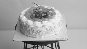 Fruit Custard Cake (500 Gm)