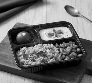 Sambhar Rice & Aloo Fry