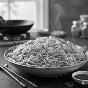 Chicken noodles
