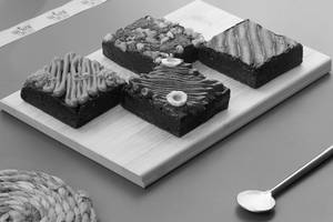 Assorted Eggless Brownie Box Of 4 (classic Eggless Collection)