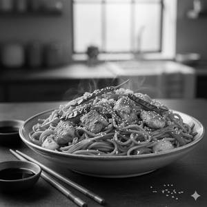 Schezwan chicken noodles
