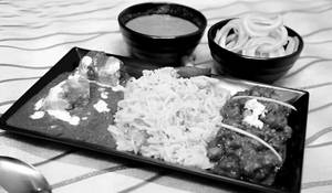 Chawal Chole Palak Paneer