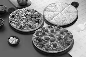 Buy 1 Get 2 Thin Crust Pizza Free (Veg)