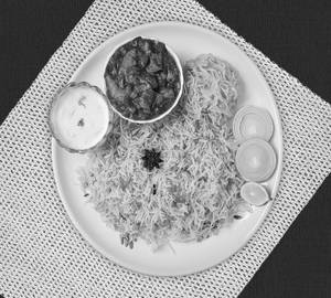 Bagara Rice With Chicken Curry (Half)