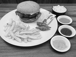 Chicken Mexican Burger, French Fries S