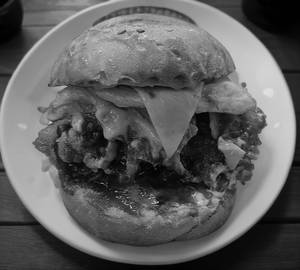 Nashville Fried chicken and cheese burger 