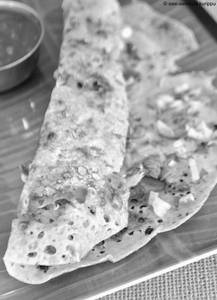 Onion Rava  Roast Dosa