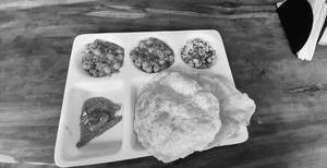 Chole with 2 Bhature