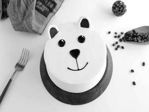 Cute Teddy Butterscotch Eggless Cake