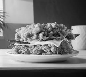 Fried Chicken No Bun Burger
